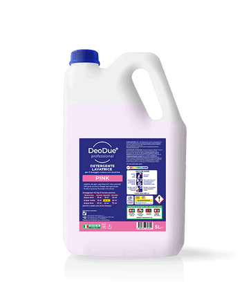 Detersivo liquido profumato per lavatrice Vebi DeoDue+ Professional Lavatrice Pink tanica 5 litri
