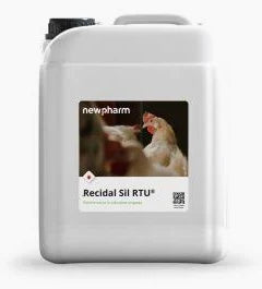 Insetticida per acaro rosso del pollo Newpharm Recidal Sil RTU 5 lt