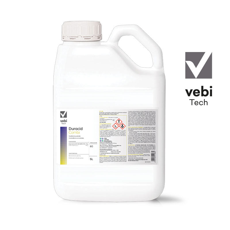 Insetticida acaricida in emulsione concentrata per zanzare e mosche Bleu Line Duracid Combi 5 litri