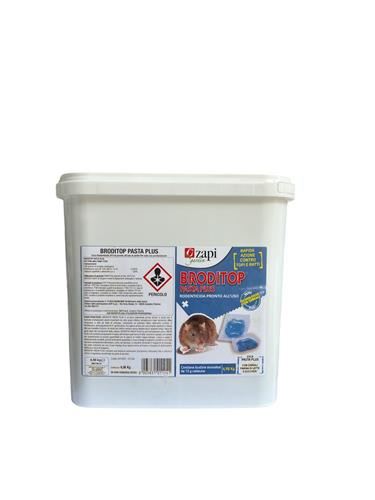 Esca rodenticida derattizzante per topi e ratti Zapi BRODITOP PASTA PLUS 4,98 Kg