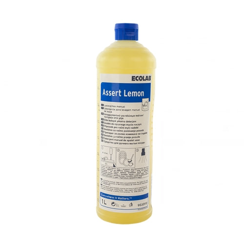 Detergente al limone per lavaggio manuale stoviglie Ecolab Assert Lemon 1 litro