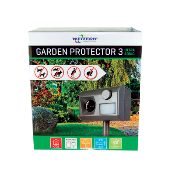 Dissuasore a ultrasuoni per cani, gatti, volpi e donnole Bleu Line Garden Protector 3