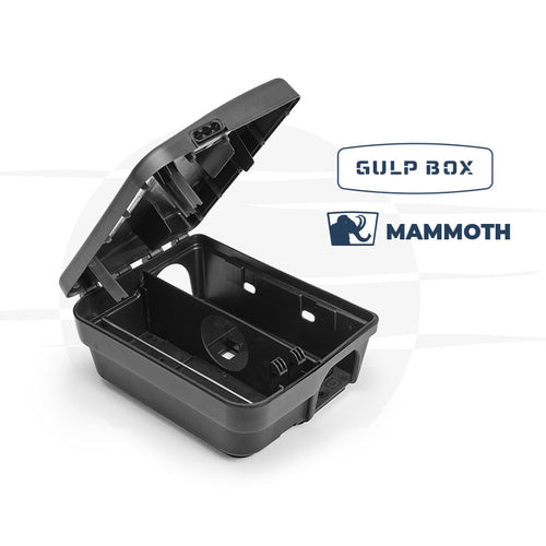 Erogatore di sicurezza per esche rodenticide con coperchio trasparente Bleu Line Gulp Box Mammoth