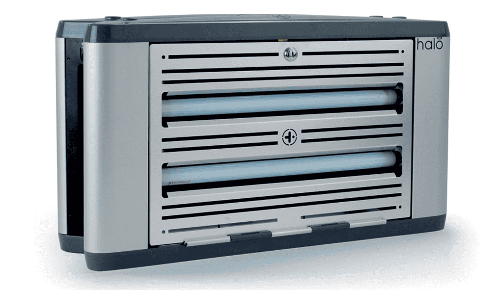 Lampada UV cattura insetti in alluminio Vebi Halo 2x30