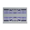 Lampada LED cattura insetti in metallo a quadruplo modulo Bleu Line Insettika 80