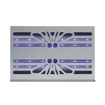 Lampada LED cattura insetti in metallo a quadruplo modulo Bleu Line Insettika 80