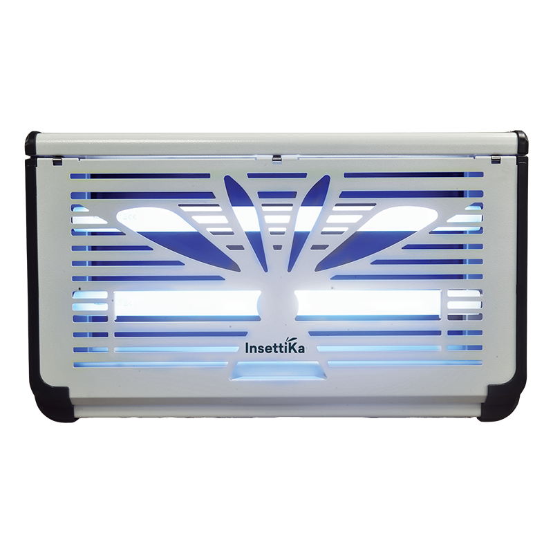Lampada UV cattura insetti con 2 tubi fluorescenti da 15 W Bleu Line Insettika Classic 15 Fluo