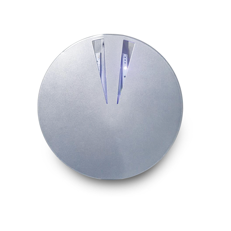 Lampada LED cattura insetti circolare in acciaio Bleu Line Insettika Moon