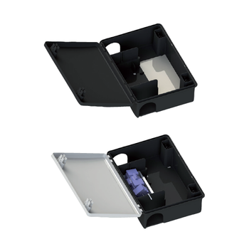 Erogatore di sicurezza per esche rodenticide per pallet Bleu Line IRT Box Rat Pallet nero