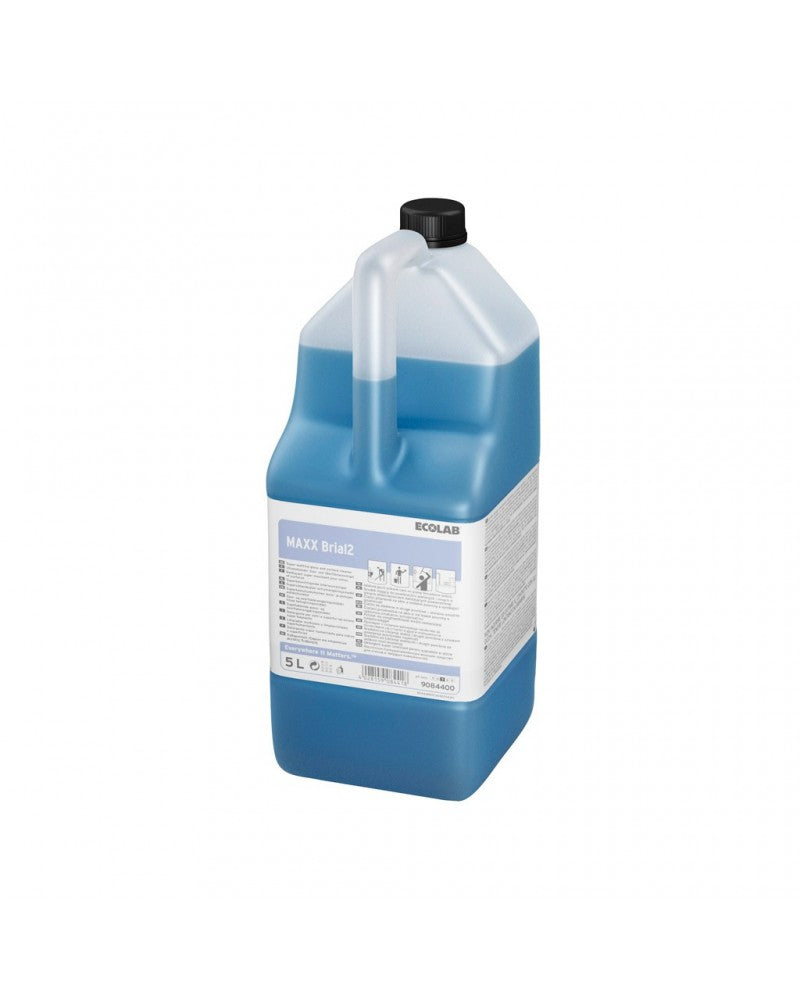 Detergente neutro universale Ecolabel per superfici e vetri Ecolab MAXX Brial S 2x5 litri