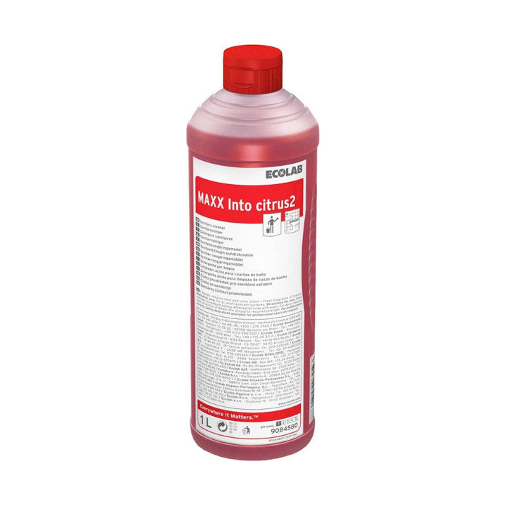 Detergente anticalcare per sanitari e bagno Ecolab MAXX Into Citrus2 1 litro