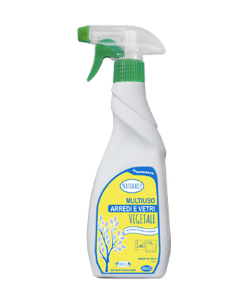 Detergente multiuso vegetale per arredi e vetri Arco Chimica Naturally Arredi e Vetri Vegetale 12x750 ml