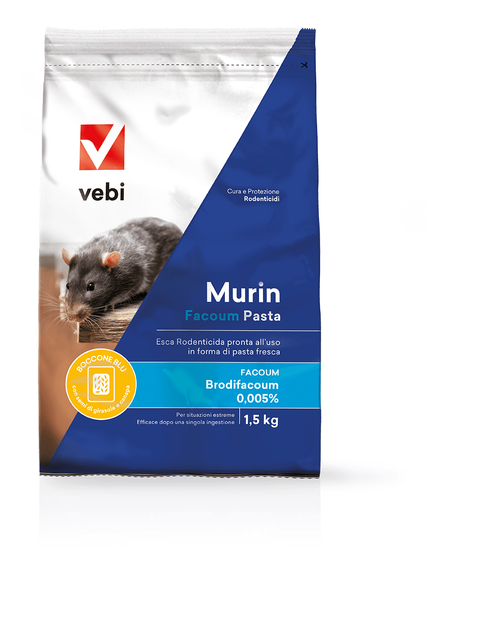 Appât antiparasitaire rodenticide pour souris et rats Newpharm Lok Pro Blé 1,5 kg
