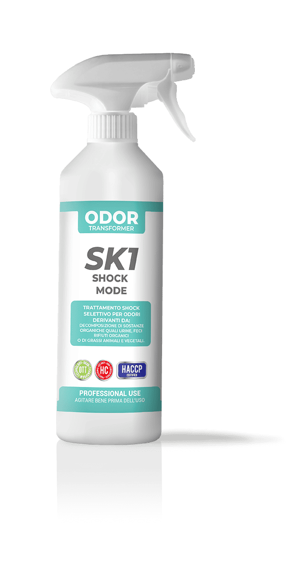 Neutralizzatore di odori trattamento shock Vebi DeoDue+ Professional Odor Transformer SK1 600 ml