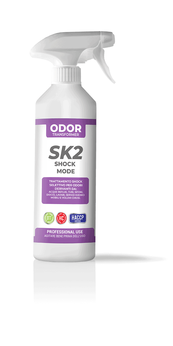 Neutralizzatore di odori trattamento shock Vebi DeoDue+ Professional Odor Transformer SK2 600 ml