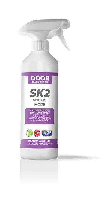 Neutralizzatore di odori trattamento shock Vebi DeoDue+ Professional Odor Transformer SK2 600 ml