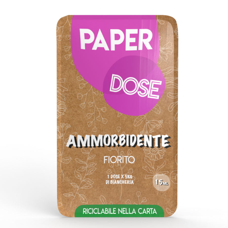Ammorbidente in monodose riciclabile nella carta Arco Chimica Paper Dose Ammorbidente confezione 80 monodosi da 15 ml