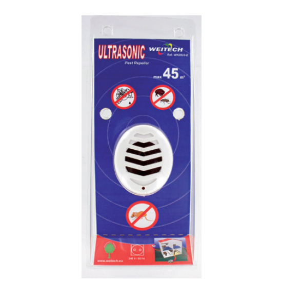 Dissuasore a suoni e ultrasuoni per roditori e insetti Bleu Line Pest Repeller