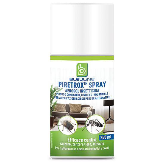 Insetticida aerosol per zanzare e mosche Bleu Line Piretrox Spray 250 ml