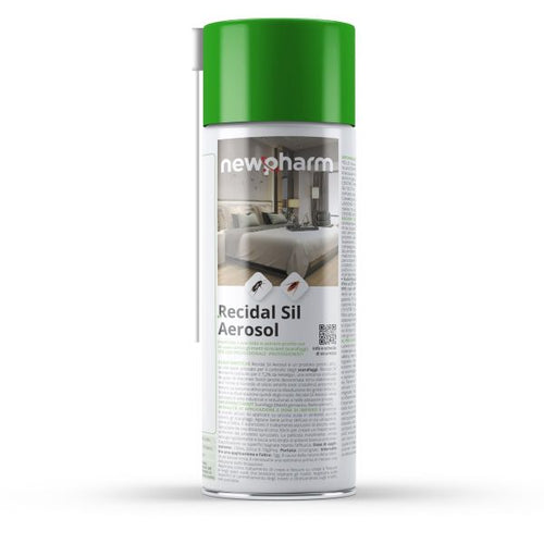 Insetticida per blatte e striscianti Newpharm Recidal Sil Aerosol 500 ml