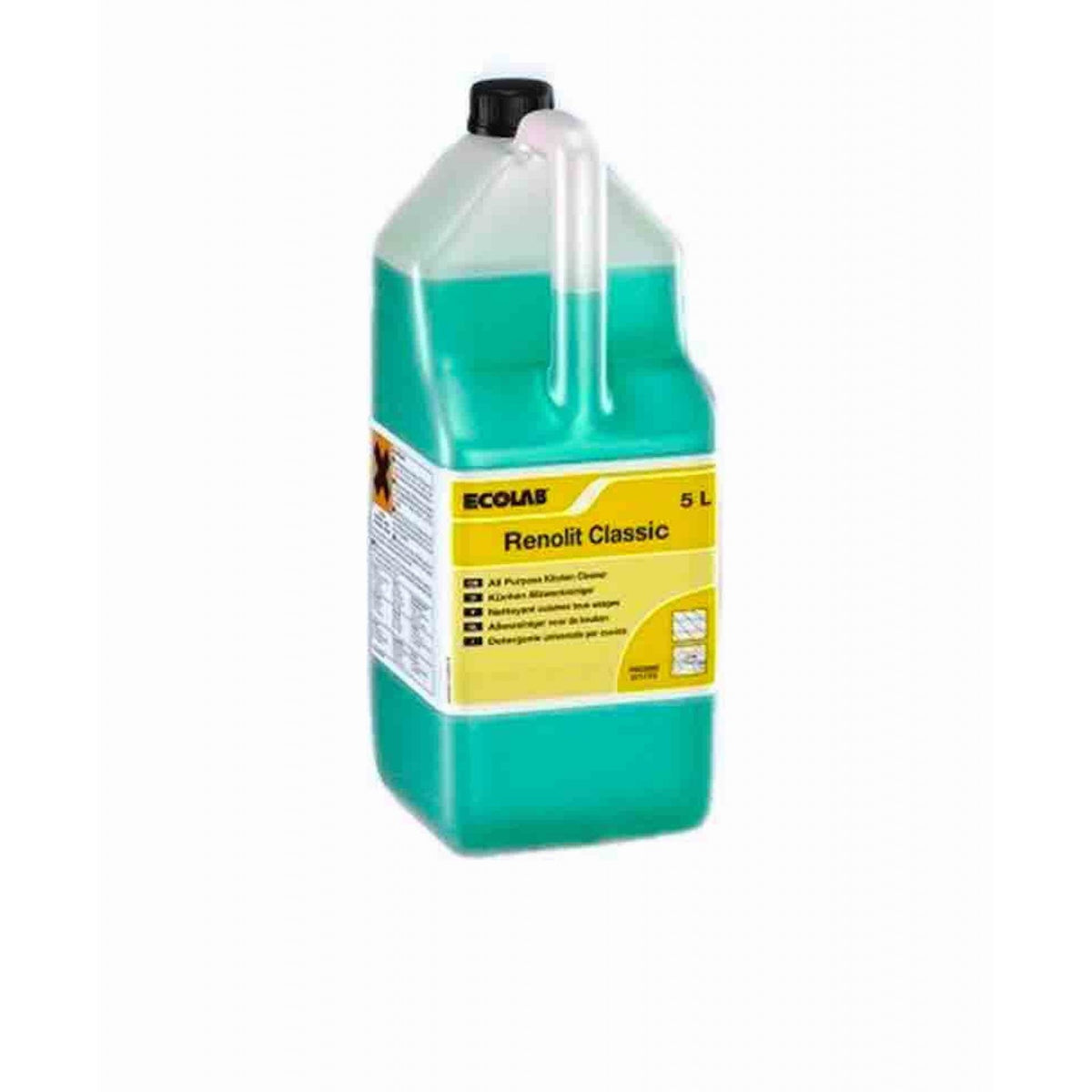 Sgrassante alcalino concentrato profumato per cucina Ecolab Renolit Classic 4x5 litri