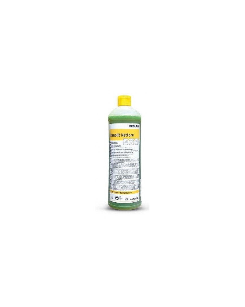 Sgrassante profumato a base ammoniacale per tutte le superfici Ecolab Renolit Nettore 1 litro