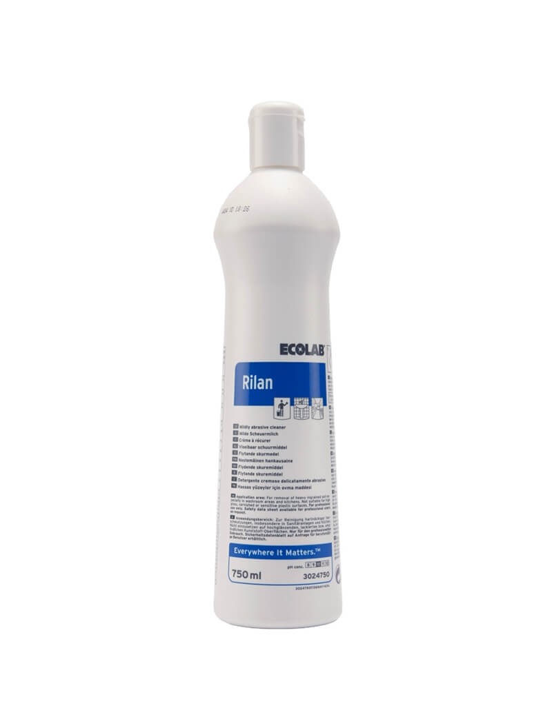 Detergente cremoso abrasivo per superfici dure Ecolab Rilan 750 ml