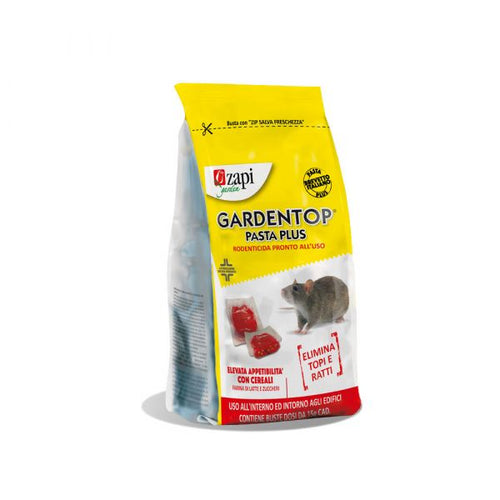 Esca rodenticida derattizzante per topi e ratti Zapi GARDENTOP PASTA PLUS 1,53 Kg