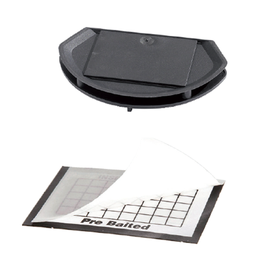 Contenitore per trappola collante per insetti striscianti Bleu Line Roky Insect Trap nero