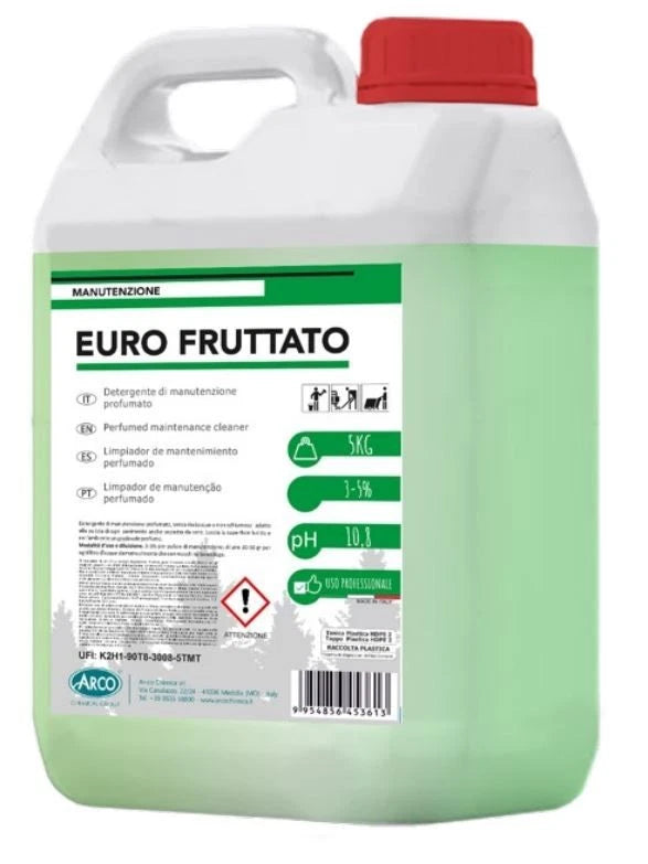 Detergente di manutenzione per pavimenti fruttato Arco Chimica Euro Fruttato 4x5 kg