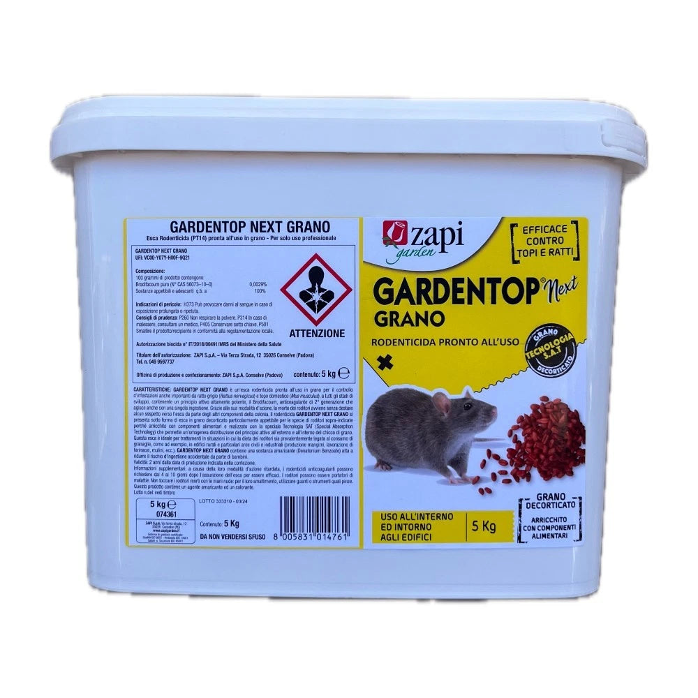 Isca rodenticida para controle de pragas para camundongos e ratos Newpharm Lok Pro Trigo 1,5 kg