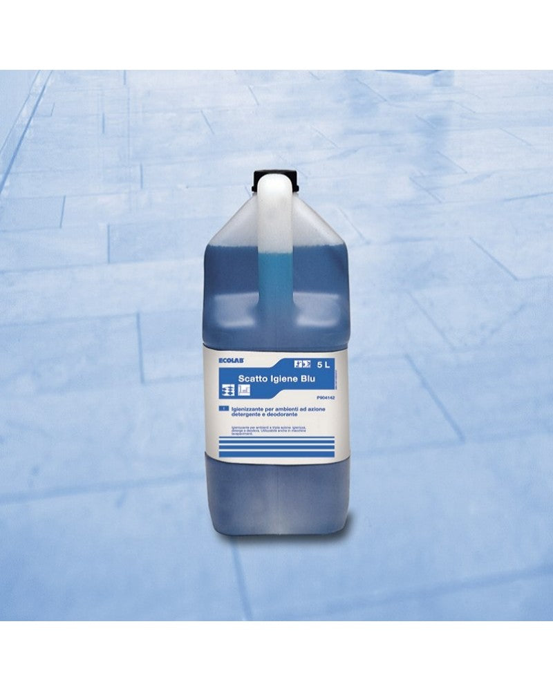 Detergente deodorante per superfici Ecolab Scatto Igiene Blue 5 litri
