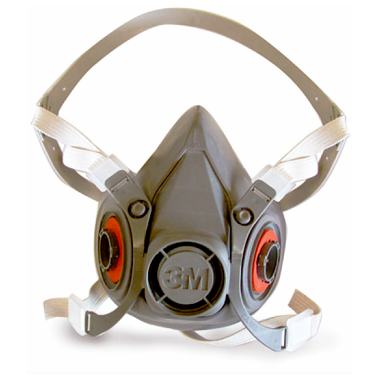 Semimaschera protettiva in gomma antiallergica Bleu Line 3M 6200