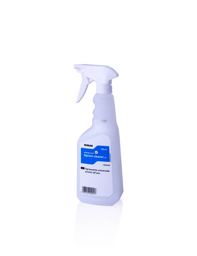 Sgrassante profumato pronto all'uso per cucina Ecolab Sgrass Cleaner G8 12x750 ml