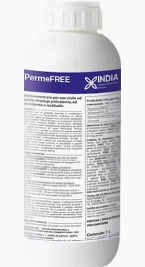 Insetticida per blatte, formiche e zanzare India PermeFREE 1 litro