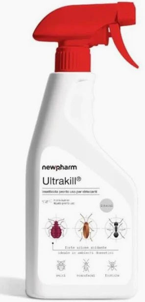 Insetticida per pulci, blatte e formiche Newpharm Ultrakill 750 ml