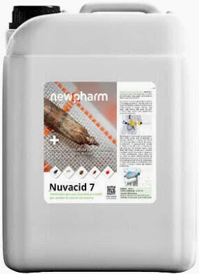 Insetticida per acari, mosche e blatte Newpharm Nuvacid 7 - 5 lt