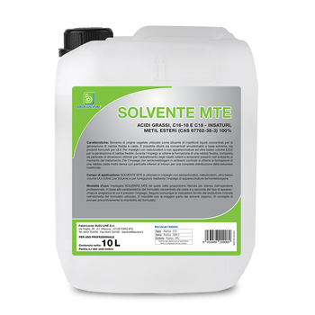 Solvente di origine vegetale per insetticidi e termonebbiogeni Bleu Line Solvente MTE 10 litri