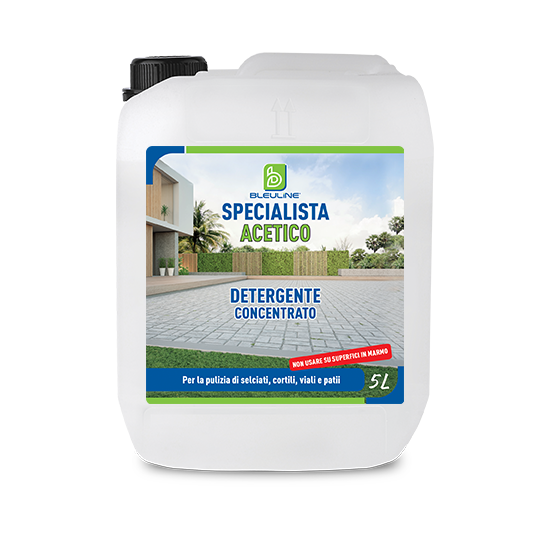 Detergente acetico concentrato per superfici Bleu Line Specialista Acetico 5 litri