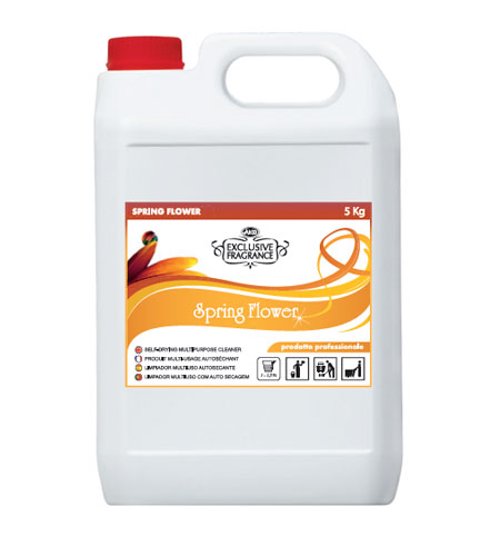 Detergente brillantante profumato per pavimenti Arco Chimica Spring Flower Detergente Pavimenti 4x5 kg