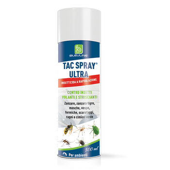 Insetticida spray autosvuotante per insetti volanti e striscianti Bleu Line Tac Spray Ultra 150 ml