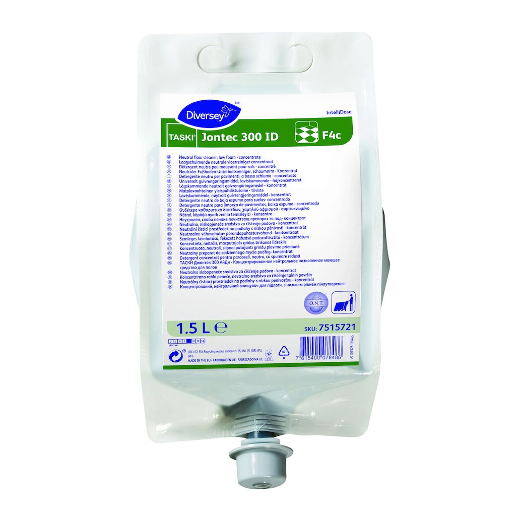 Detergente per pavimenti Diversey TASKI Jontec 300 ID 2 cartucce x 1,5 litri