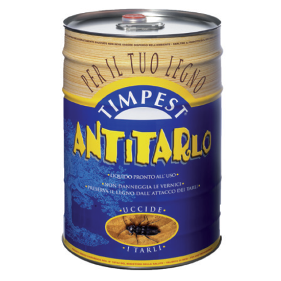 Insetticida liquido per tarlo del legno e xilofagi Bleu Line Timpest Antitarlo 25 litri