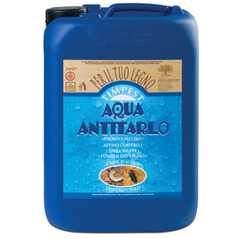 Insetticida liquido in base acqua per tarlo del legno e xilofagi Bleu Line Timpest Aqua Antitarlo 20 litri