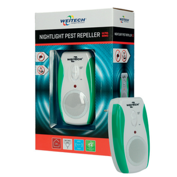 Dissuasore a ultrasuoni con luce notturna per topi, ratti e insetti Bleu Line Transonic Nightlight