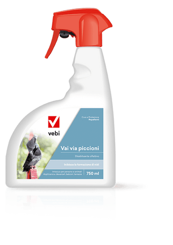 Disabituante olfattivo per piccioni e volatili Vebi Vai Via Piccioni 750 ml