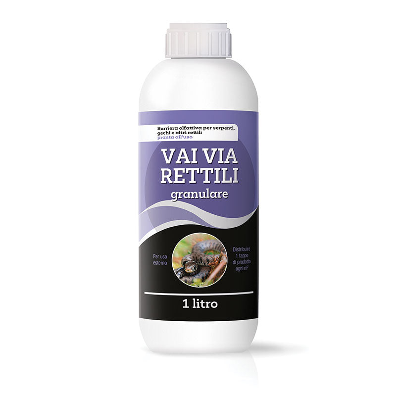Disabituante olfattivo granulare per rettili Bleu Line Vai Via Rettili 1 litro