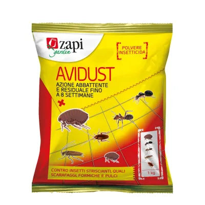 Insetticida in polvere per blatte, formiche e pulci Zapi Avidust 1 kg