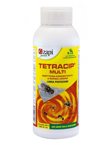 Insecticide contre les mouches, les moustiques et les guêpes Zapi Tetracip Multi 1 litre